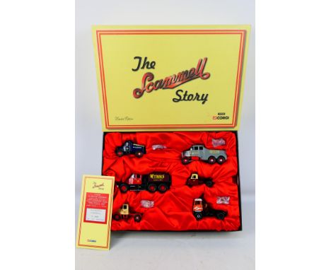 Corgi - A boxed Limited Edition 1:50 scale CC99140 The Scammell Story Set. Item appear to be in very good condition. Wynns va