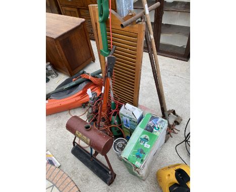 VARIOUS GARDEN TOOLS -  GAS STOVE, STRIMMER ETC 