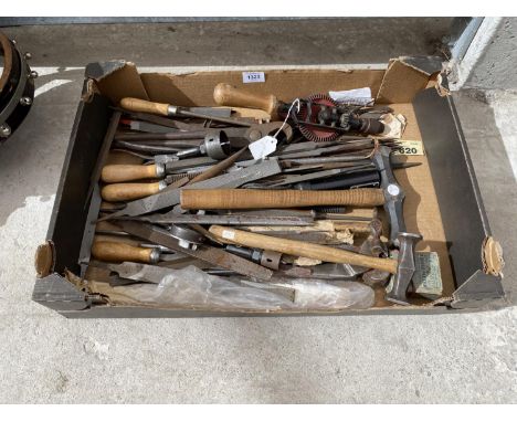 VARIOUS TOOLS - FLIES, RASPS, METAL BEATING HAMMERS ETC 