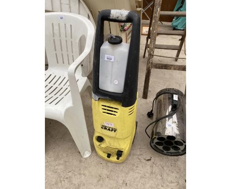 A POWERCRAFT PRESSURE WASHER IN WORKING ORDER BUT NO PIPE OR LANCE 