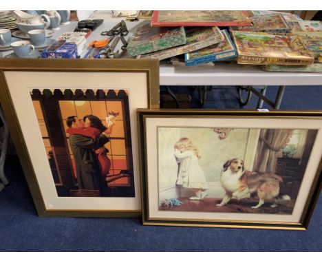 TWO FRAMED PICTURES - A SPECIAL PLEADER AND A WAR TIME PRINT 