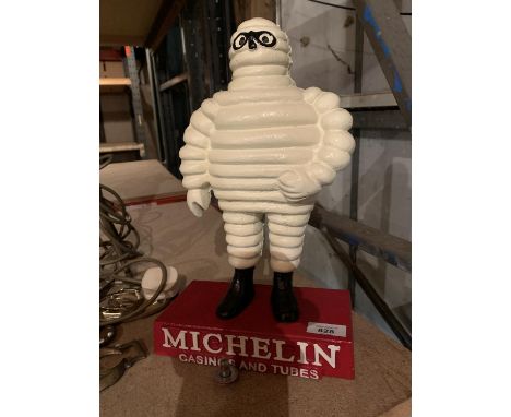 HEAVY VINTAGE STYLE REPRODUCTION METAL MICHELIN MAN RED BASE CAST MODEL FIGURE35 