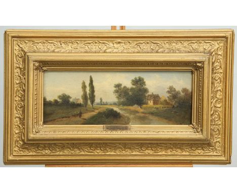 A BOSSI (19TH CENTURY) A PAIR OF LANDSCAPES Signed
Oil on panel10cm x 28.5cmQty: 2