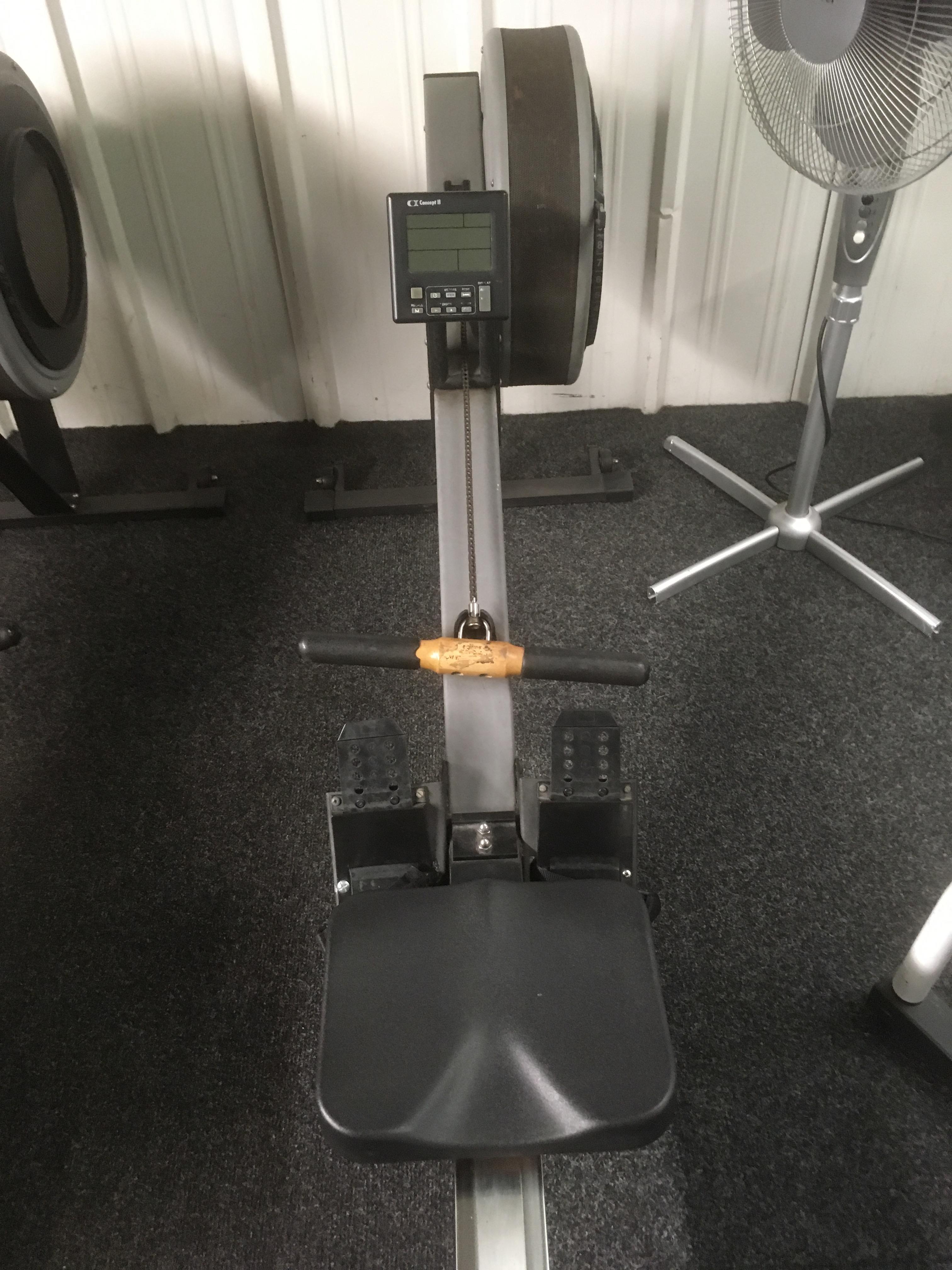 Concept II Model C Rower. Digi Monitor missing battery cover and