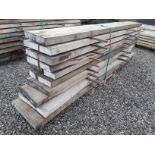 10x Hardwood Seasoned Sawn Timber Square Edged English Beech Boards / Slabs