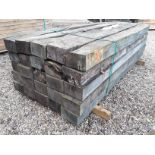 15x Hardwood Sawn Timber Rustic English Oak Sleepers