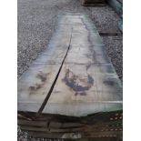 Hardwood Air Dried Sawn English Chestnut Waney Edge/ Live Edge Slab/ Table Top