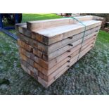 50x Softwood Sawn Untreated Larch / Douglas Fir Posts 3" X 3" X 6FT