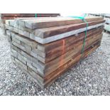 80x Hardwood Dry Sawn Timber African Opepe Rails