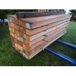 50x Softwood Sawn Untreated Larch / Douglas Fir Posts 3" X 3" X 6FT