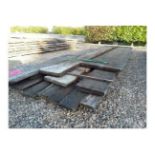 13 x Hardwood Timber Sawn Waney Edge / Live Edge English Oak Boards / Slabs