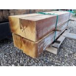 4x Hardwood Unseasoned Semi Planed African Opepe Beams