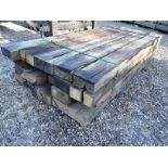20x Hardwood Sawn Timber Rustic English Oak Sleepers