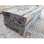 10x Hardwood Sawn Timber Rustic English Oak Sleepers