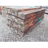 80x Hardwood Dry Sawn Timber African Opepe Rails