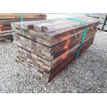 80x Hardwood Dry Sawn Timber African Opepe Rails