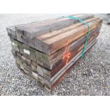80x Hardwood Dry Sawn Timber African Opepe Rails