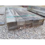 10x Hardwood Sawn Timber Rustic English Oak Sleepers