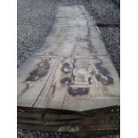 Hardwood Air Dried Sawn English Chestnut Waney Edge/ Live Edge Slab/ Table Top