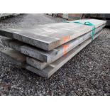 8x Hardwood Seasoned Sawn Timber Square Edged English Beech Boards / Slabs