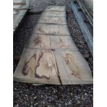 Hardwood Air Dried Sawn English Chestnut Waney Edge/ Live Edge Slab/ Table Top