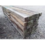 36x Hardwood Timber Air Dried Rustic English Oak Posts