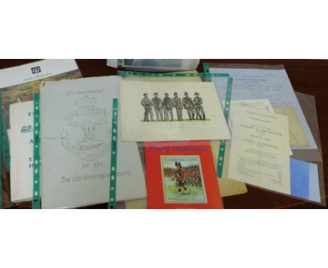 A collection of army memorabilia to include a selection of photographs, pamphlets and certificates etc., (a lot) 
