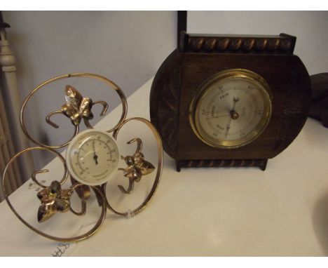 Thermometer and barometer 