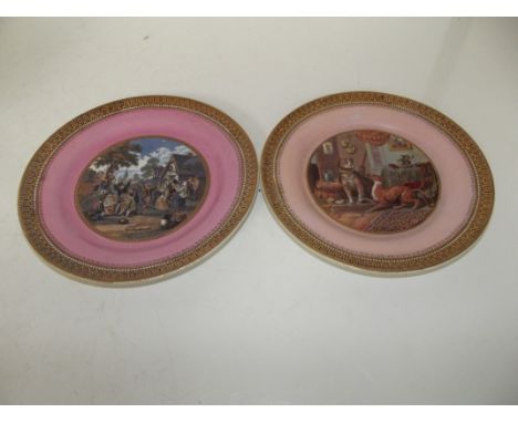2 ceramic plates - contrast - the village wedding