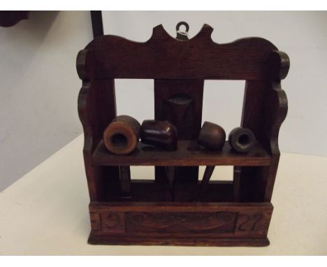 Pipe rack with pipes
