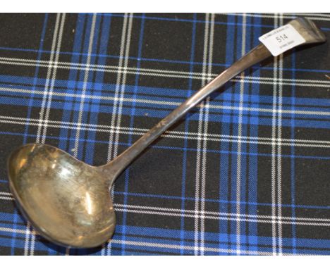 12" SHEFFIELD SILVER LADLE - APPROXIMATE WEIGHT = 228 GRAMS     