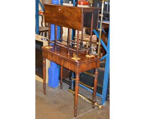 MAHOGANY FOLD OVER TABLE &amp; MAHOGANY DROP LEAF TABLE     