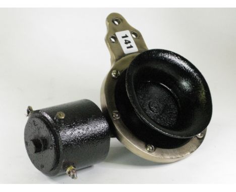 Delco-Remy 'Klaxon' Electric Horn.  Fitted to good vintage cars of the 1920s and early 1930s, a black-painted example with a 