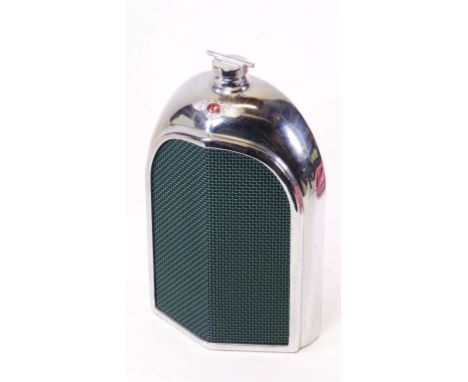Bentley Rudd-Speed Decanter.  In the shape of a Bentley radiator, featuring a red enamel 'B' badge, and removable radiator ca
