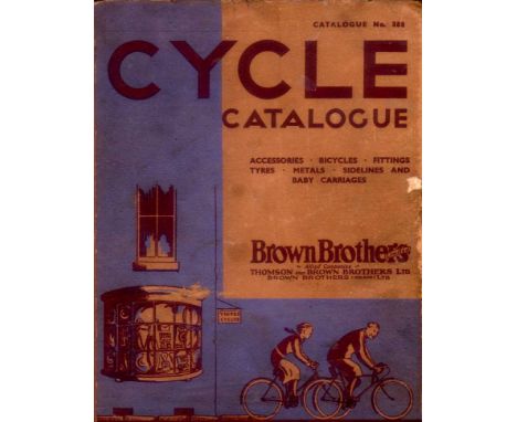 Brown Brothers &amp; Hobdays Cycle Accessories Catalogues.  Four hardbound quarto Brown  Brothers illustrated Cycle Accessori