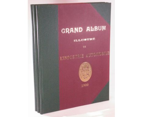 Grand Album Illustre de L'Industrie Automobile.  Three rare in the market, folios (15½ x 11¾-inches) hardback volumes contain