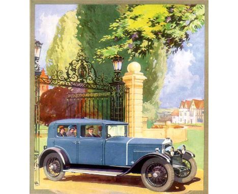 The 15-7 Crossley Six.  A quality brochure, 16pp, majoring on the Shelsley Model. The cover a little soiled, but cleanable. A