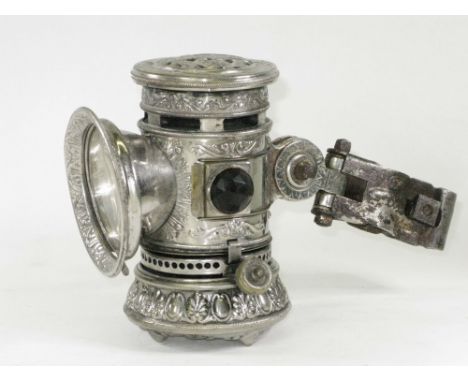 A Bridport Brass Co. 'Search Light' Kerosene Burning Lamp. An 1897 third model lamp which was offered between 1897 and 1914, 