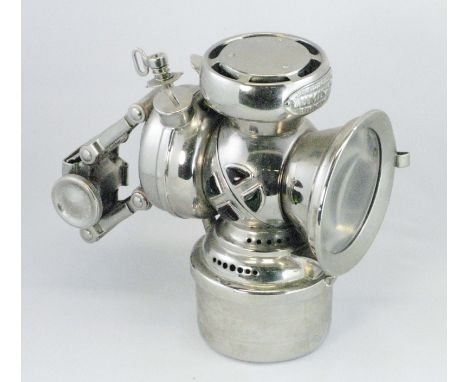 A Lucas Ltd. Second Model 'Luminator' Bicycle Lamp. A lamp manufactured between 1902 and 1909. It is model No 333, and theref