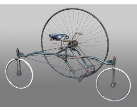 A Rudge Rotary Tricycle. An evocation created to a high standard a few years ago, this machine has been regularly used on cyc