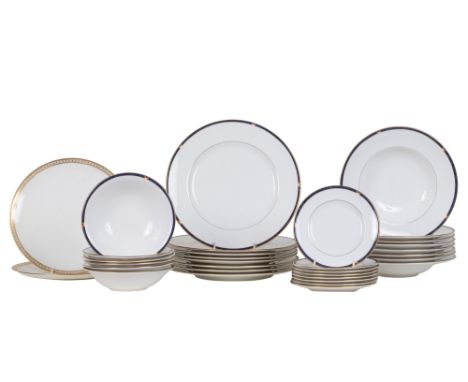 A Royal Worcester 'Carina' part dinner service Consisting of eight dinner plates; eight soup bowls; eight side plates; six ce