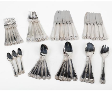 A set of Rosenthal for Versace silver-plated 'Medusa Versilbert' cutlery for six To include dinner forks and dinner knives; d