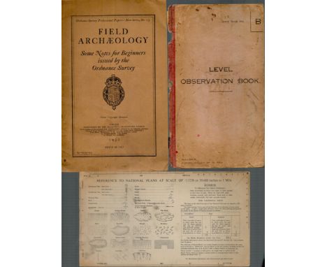 Ordnance Professional Paper: New Series No. 13. Field Archaeology. Some notes for beginners issued by the Ordnance Survey. Cr