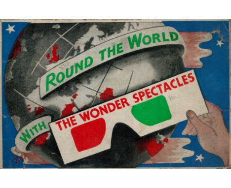 Round the World With The Wonder Spectacles A book of 3 dimensional pictures - complete with Wonder Spectacles. Published by W