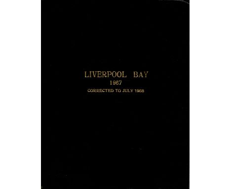 Linen map. Liverpool Bay 1967. Approximately 41 x 34 . Surveyed by the Marine Surveyor of the Mersey Docks and Harbour Board.