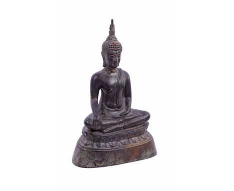 Bronze statue of a Buddha, Tibet 19th century, 21 cm high