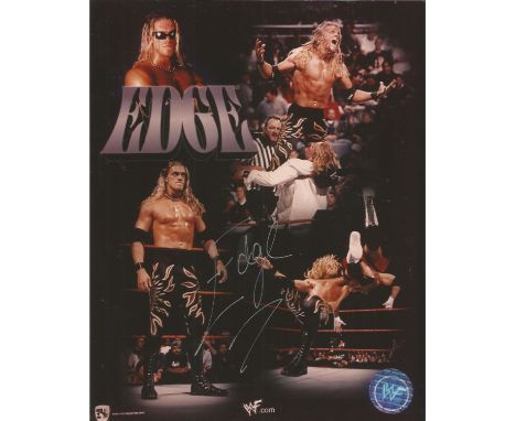 Wrestling Edge signed 10x8 colour montage photo. Adam Joseph Copeland (born October 30, 1973) is a Canadian professional wres