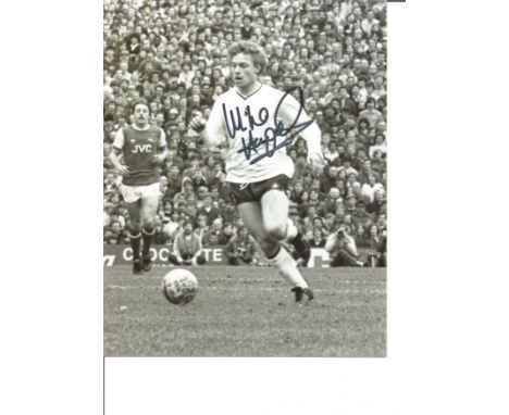Football Micky Hazard 10x8 Signed B/E Photo Pictured In Action For Spurs Against Arsenal In The North London Derby. Good Cond