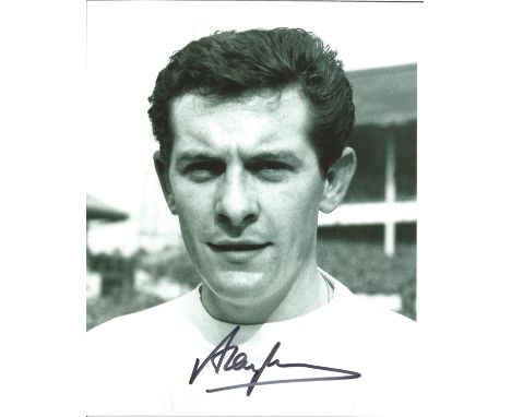 Alan Mullery signed 10x8 black and white photo pictured during his playing days with Tottenham Hotspur. Good Condition. All a
