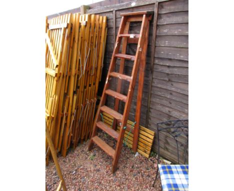 Wooden step ladder